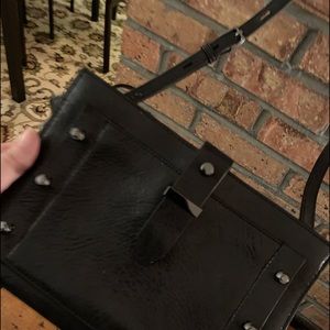 Black leather crossbody Botkier